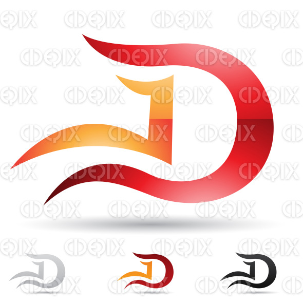 Abstract Designs And Logo Icons For Letter D Set 6 Cidepix
